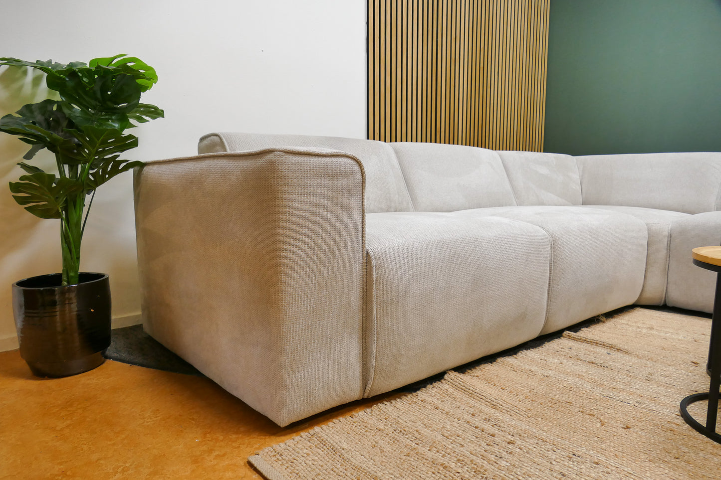 Refurbished Hoekbank Beige ByFonq Stretch