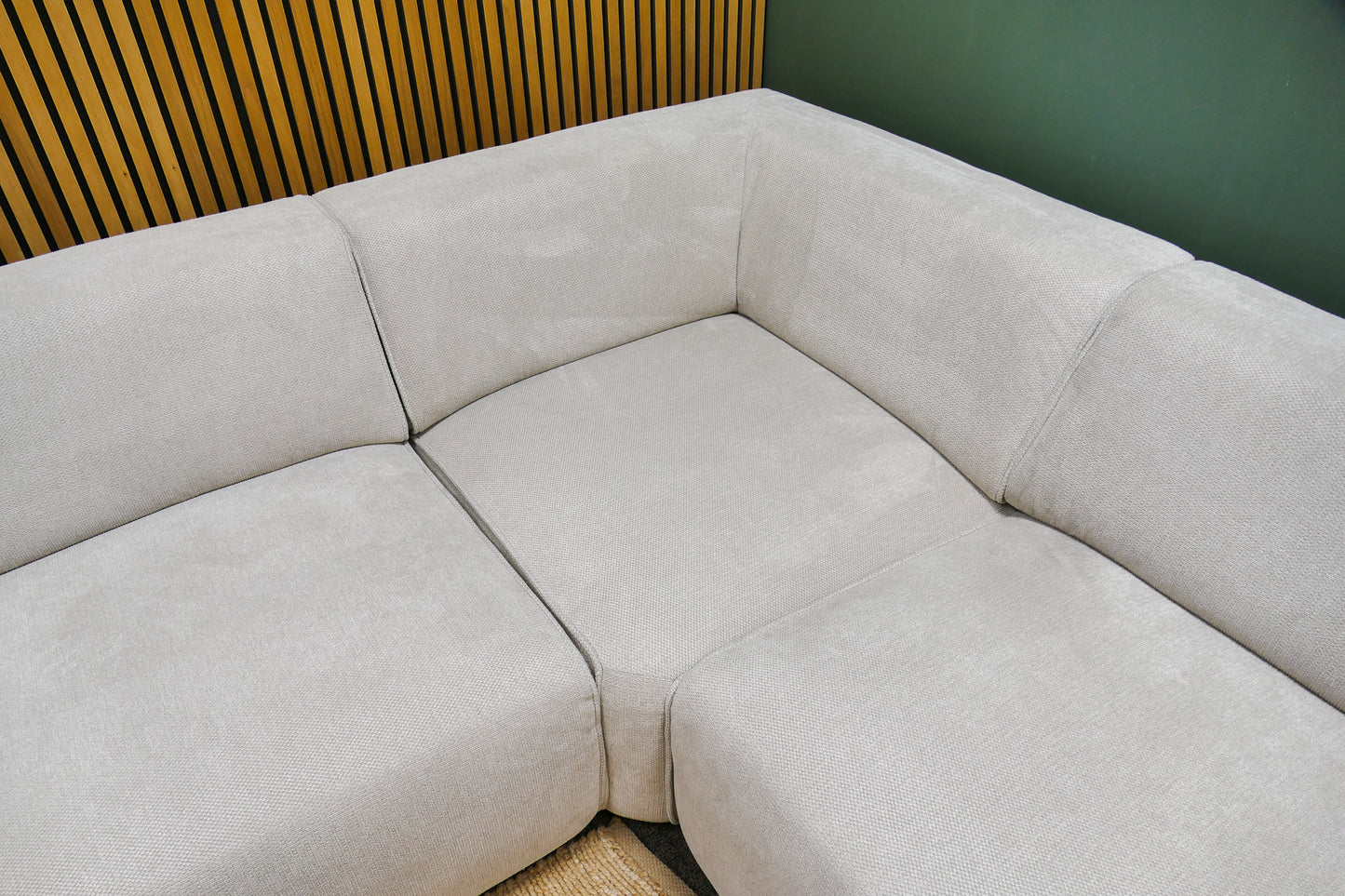 Refurbished Hoekbank Beige ByFonq Stretch