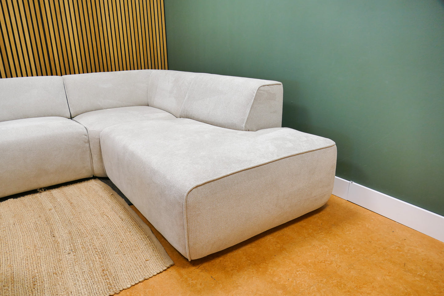 Refurbished Hoekbank Beige ByFonq Stretch