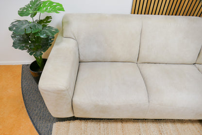 Refurbished Chaise Longue De Bommel Microleder Beige