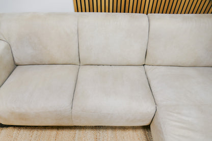 Refurbished Chaise Longue De Bommel Microleder Beige