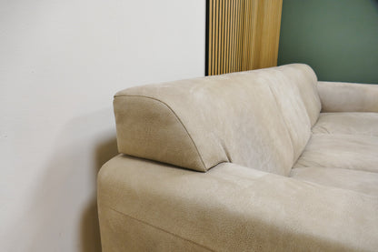 Refurbished Chaise Longue De Bommel Microleder Beige