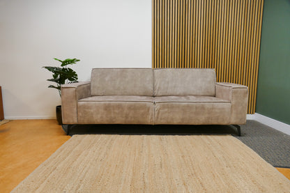 Refurbished 3-Zits Goossens Velvet Taupe/Groen