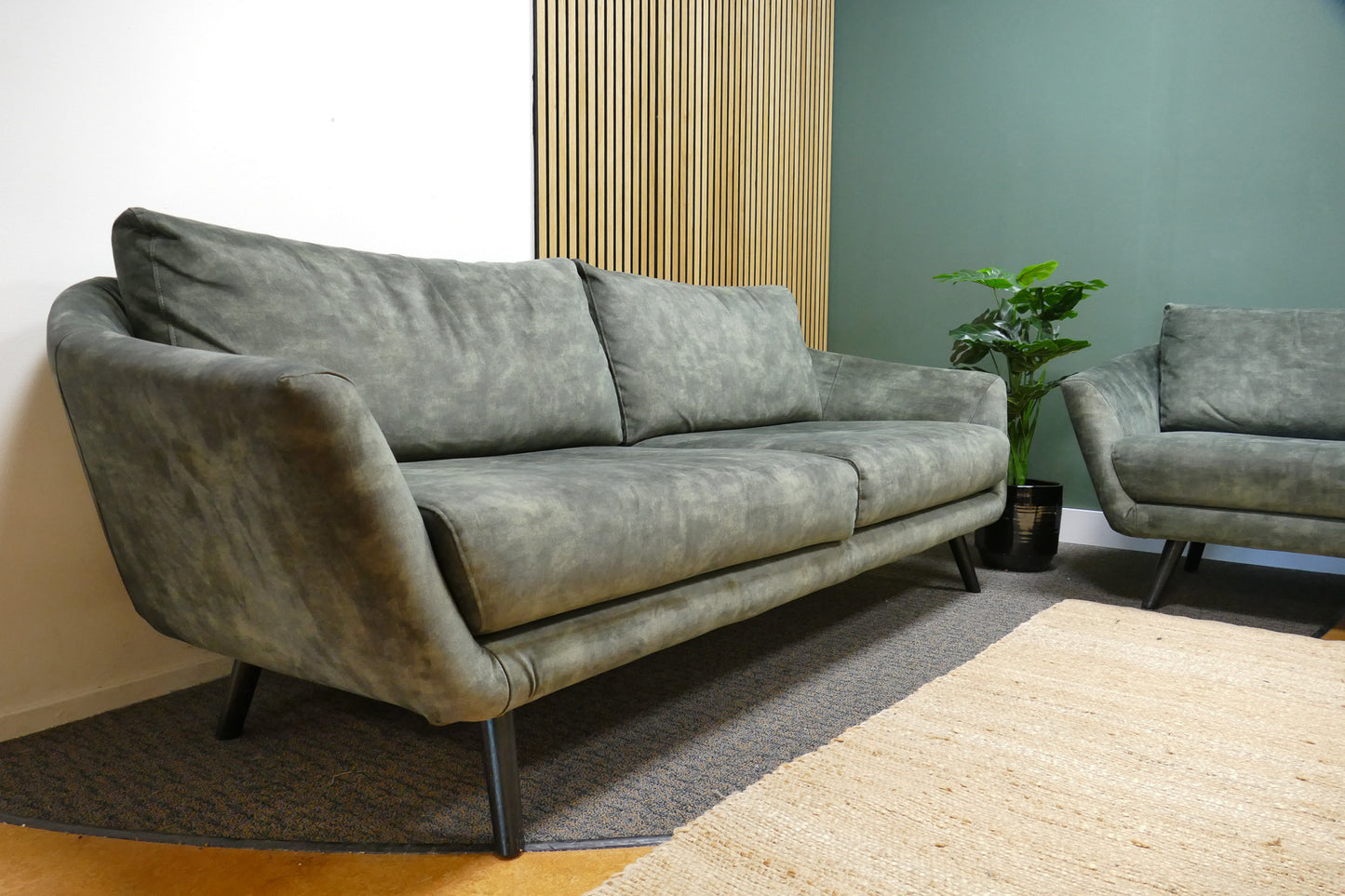 Refurbished Xooon set velvet groen