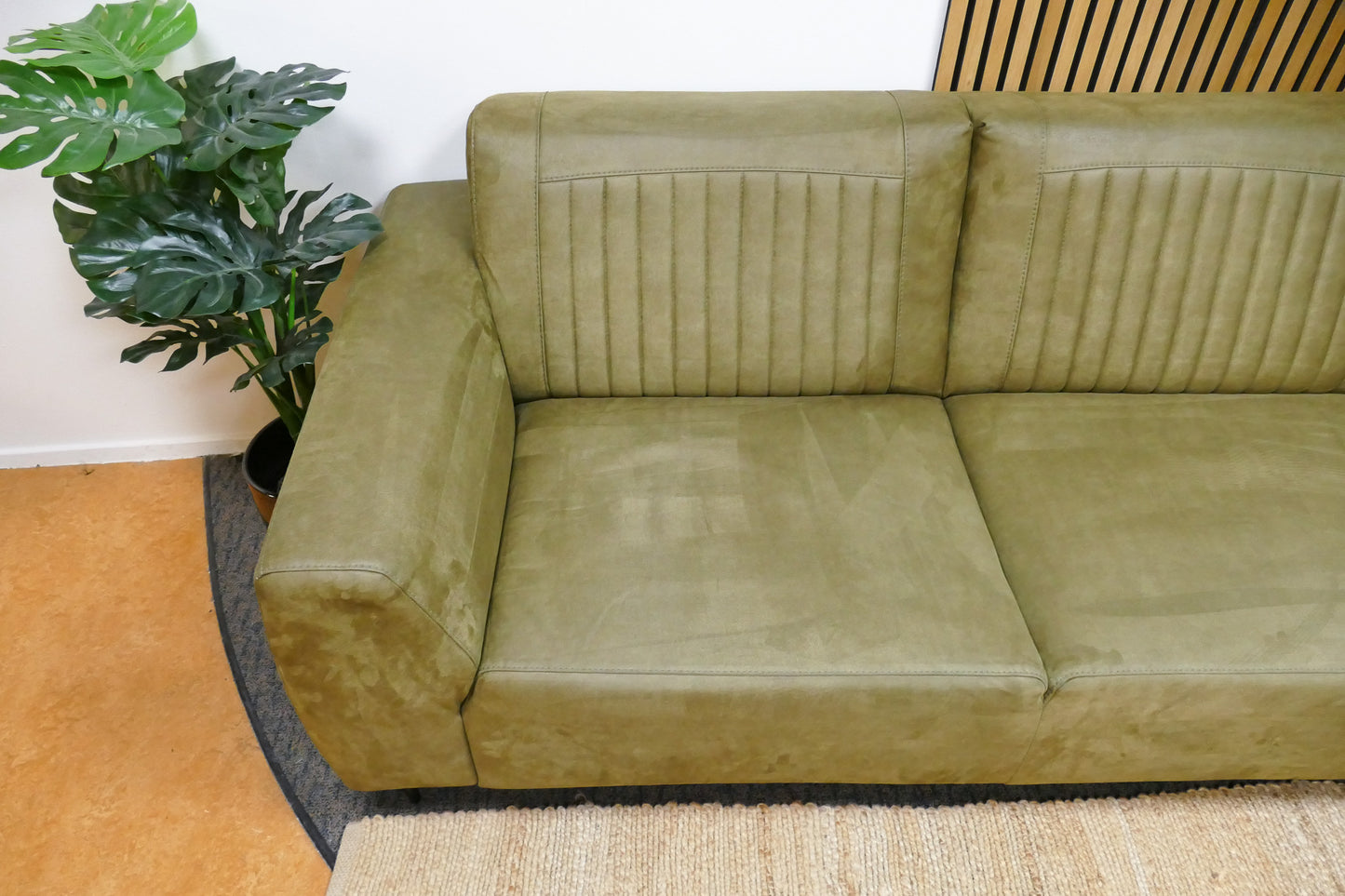 Refurbished Hoekbank Loods 5 Microvezel Groen