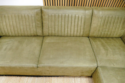 Refurbished Hoekbank Loods 5 Microvezel Groen