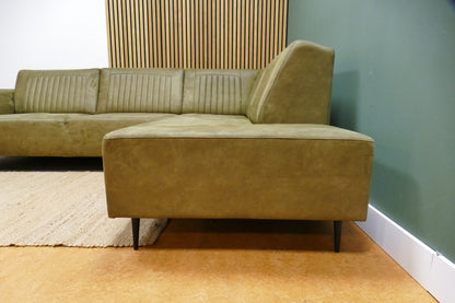 Refurbished Hoekbank Loods 5 Microvezel Groen