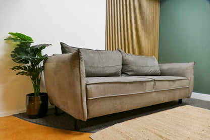 Refurbished 3 Zits Bank Urban Sofa Microvezel Grijs