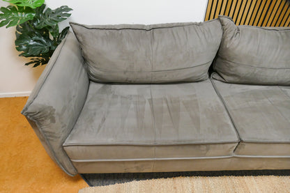 Refurbished 3 Zits Bank Urban Sofa Microvezel Grijs