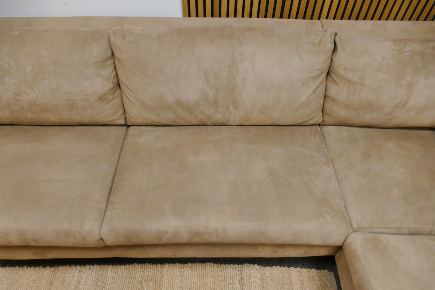 Refurbished Hoekbank Troubadour Microvezel Camel/Bruin