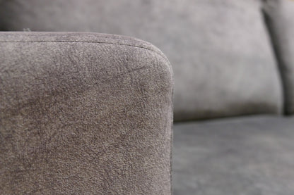 Refurbished Hoekbank Donker Grijs Velvet