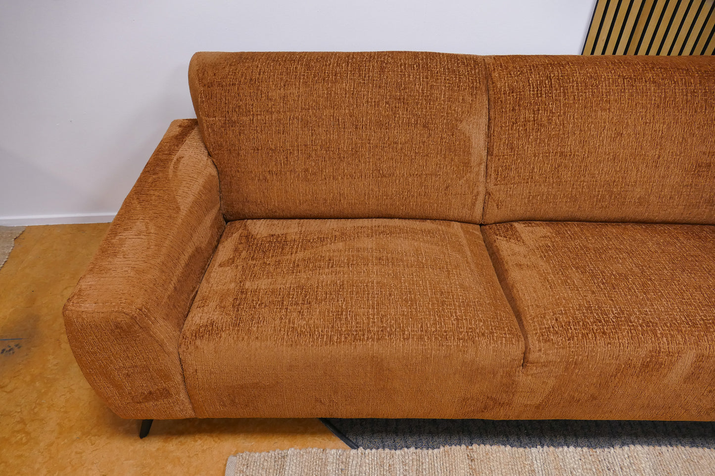 Refurbished banken set oranje + fauteuil