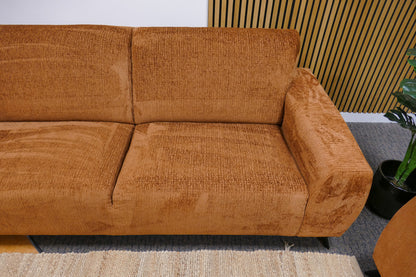 Refurbished banken set oranje + fauteuil