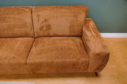 Refurbished banken set oranje + fauteuil