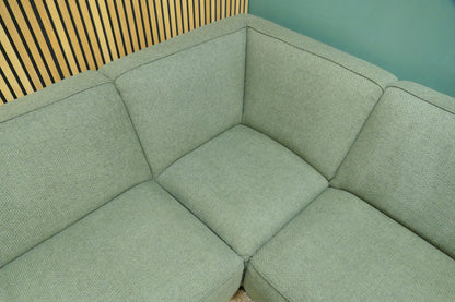 Refurbished Hoekbank Trendhopper Groen Gemêleerd