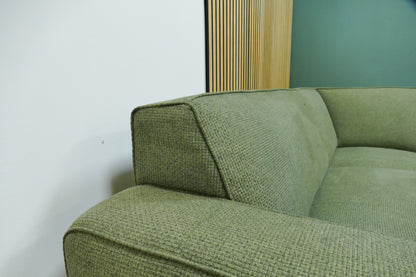 Refurbished Hoekbank Trendhopper Groen Gemêleerd