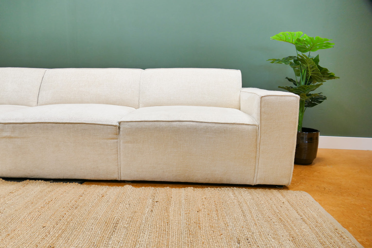 Refurbished Ronde Chaise Longue Micadoni Beige
