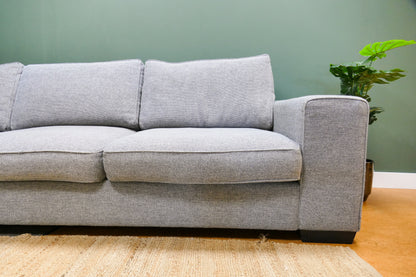 Refurbished Lounge bank Grijs Met Chaise Longue