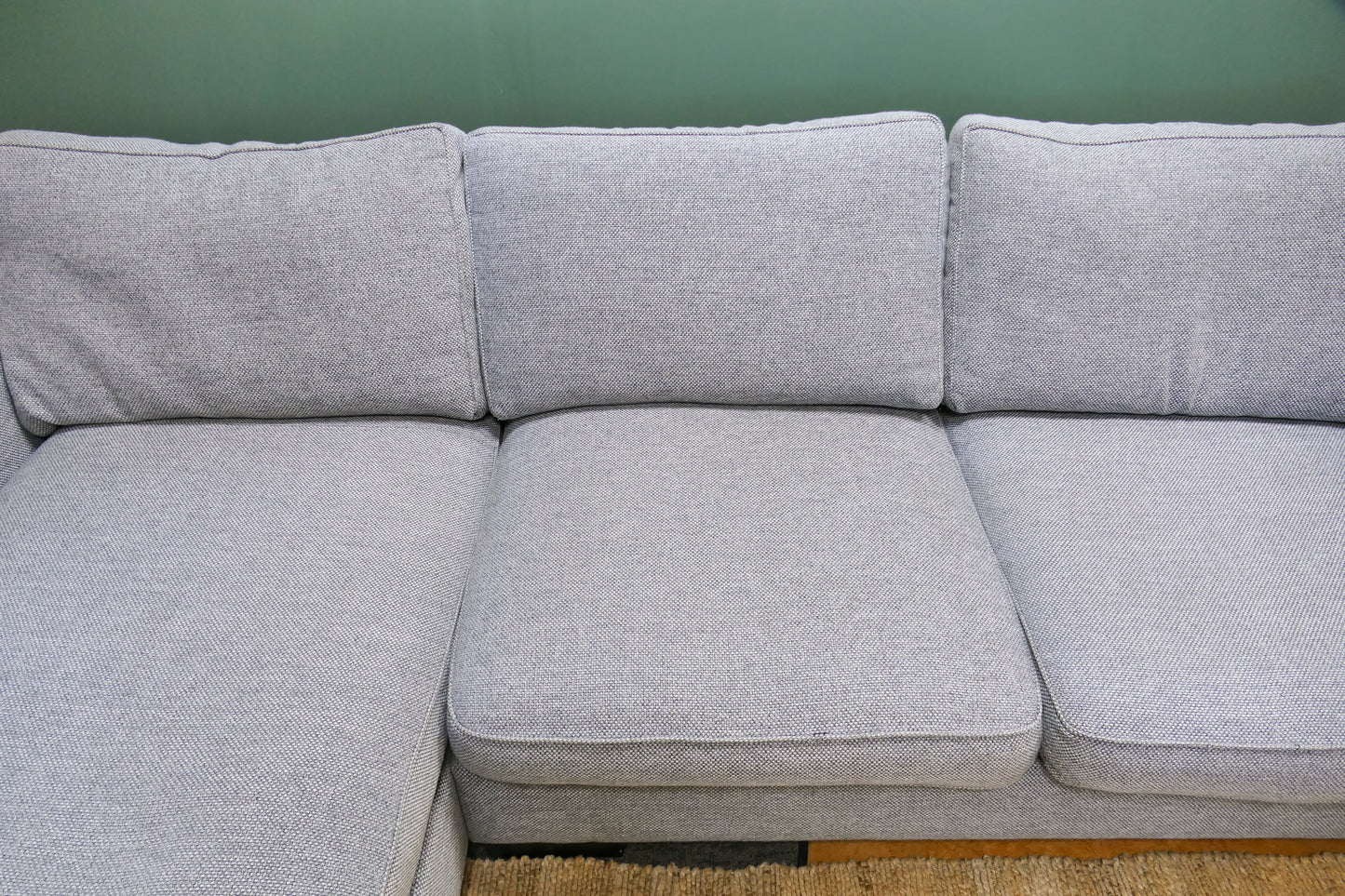 Refurbished Lounge bank Grijs Met Chaise Longue