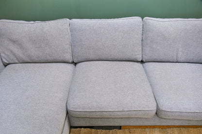Refurbished Lounge bank Grijs Met Chaise Longue