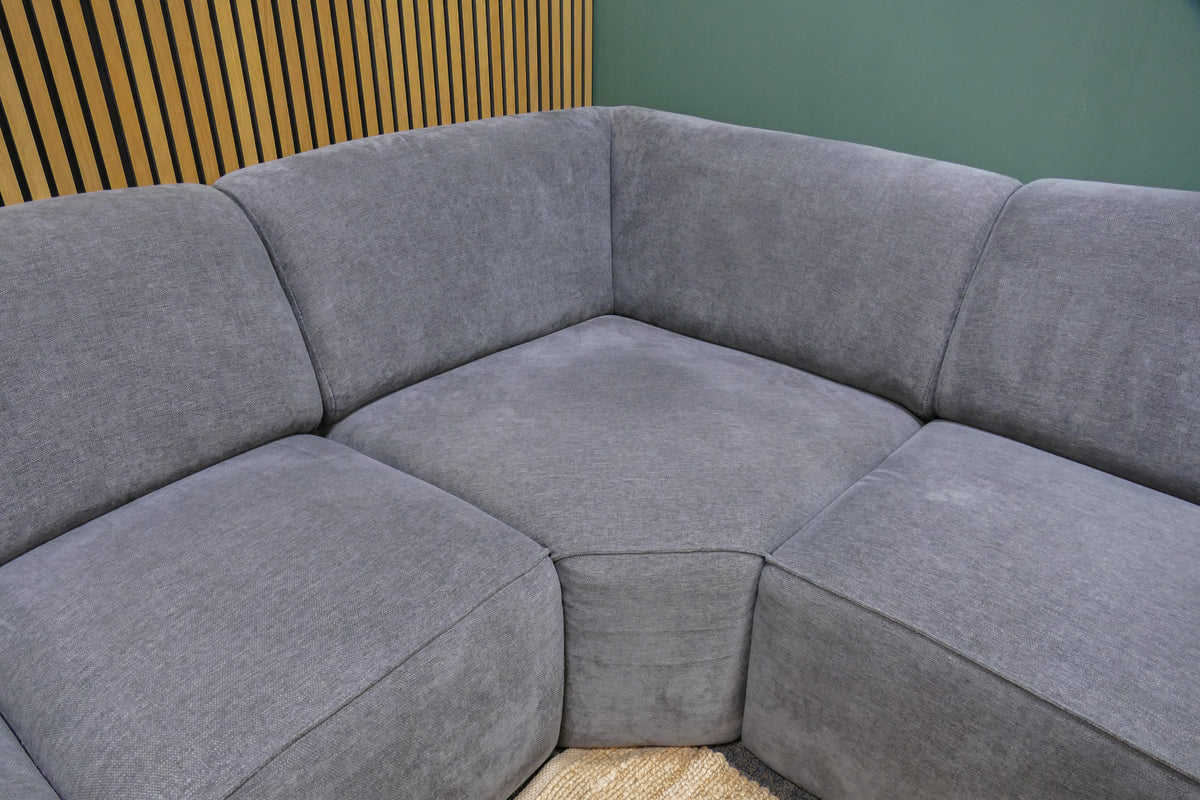 Refurbished Moderne Hoekbank Antraciet