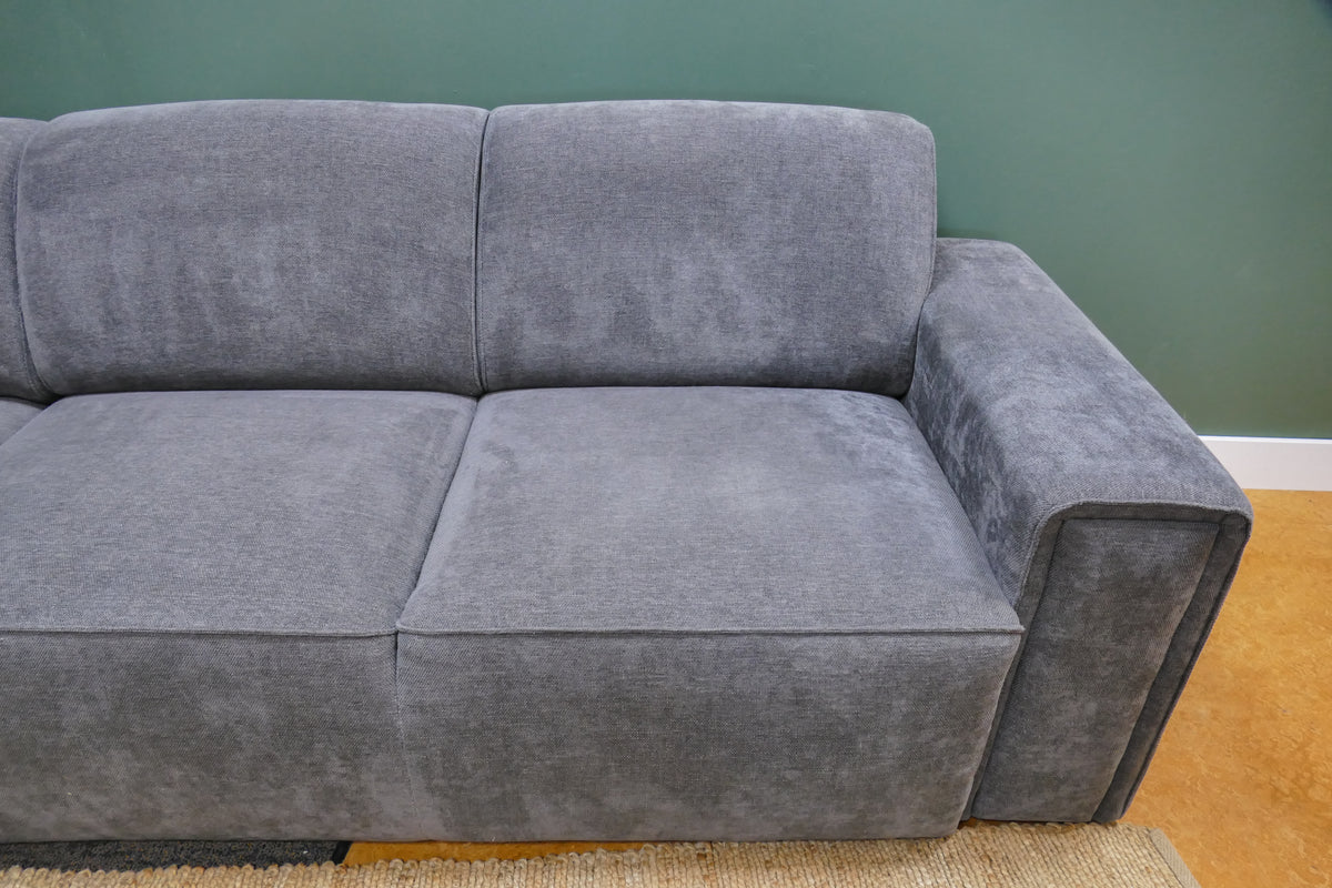 Refurbished Moderne Hoekbank Antraciet