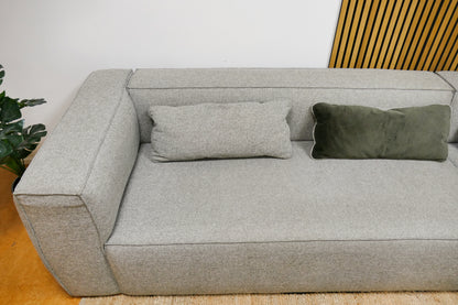 Refurbished Grijze Chaise Longue Woood Bean