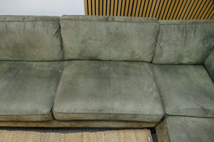 Refurbished Hoekbank Feelings Microvezel Groen