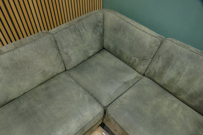 Refurbished Hoekbank Feelings Microvezel Groen