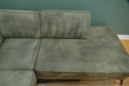 Refurbished Hoekbank Feelings Microvezel Groen