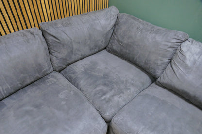 Refurbished Lounge Hoekbank Antraciet Microvezel