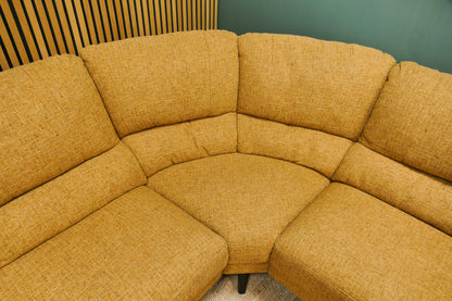 Refurbished Hoekbank Zonnebloem Geel met Hoge Rugleuning