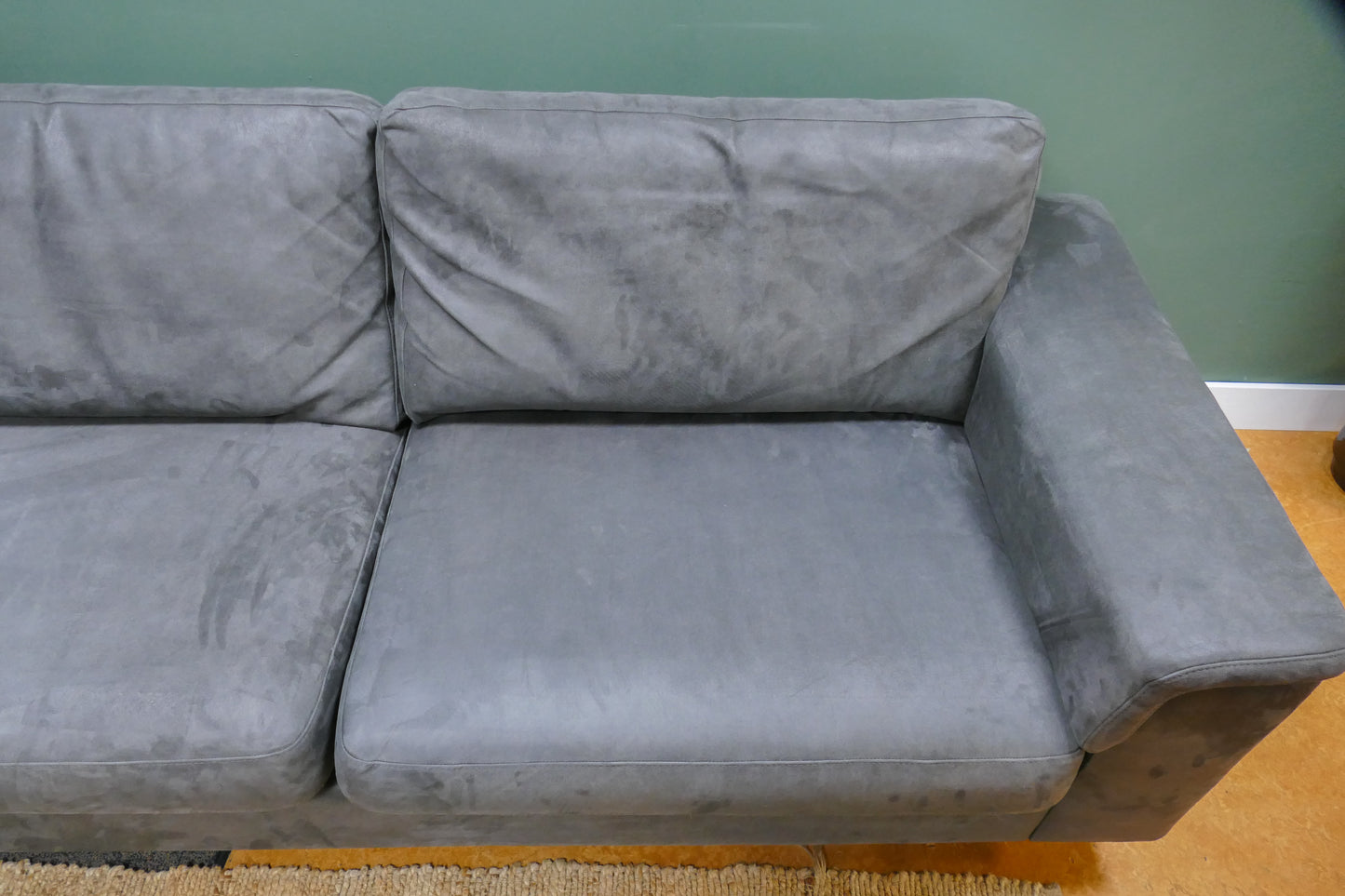 Refurbished Hoekbank Microvezel Antraciet