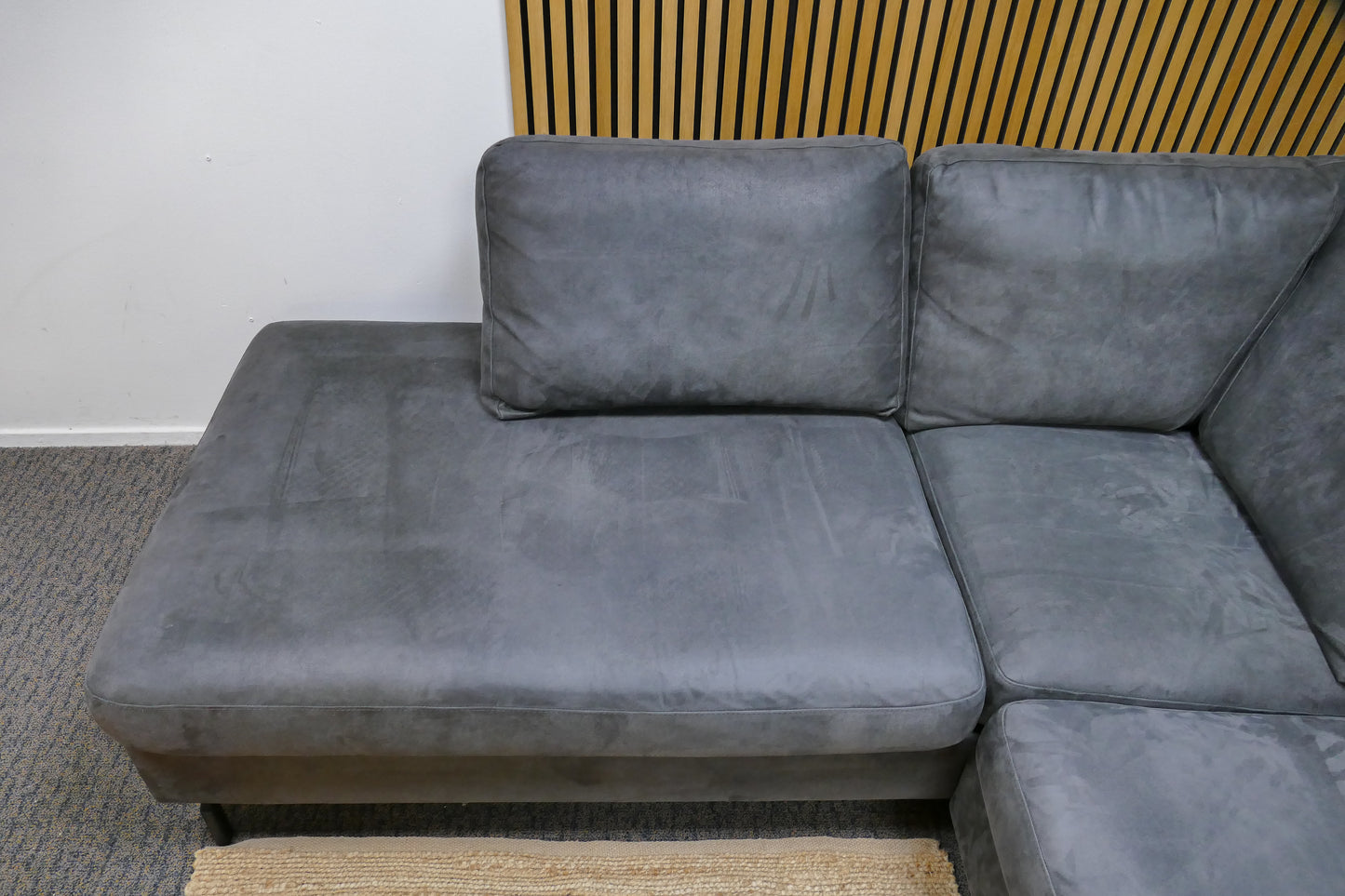 Refurbished Hoekbank Microvezel Antraciet