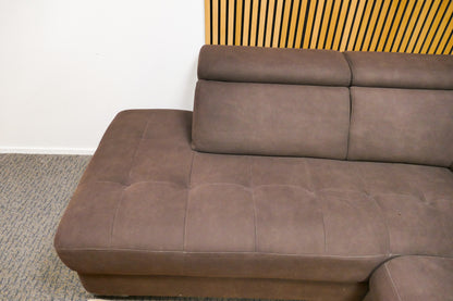 Refurbished Elektrische Hoekbank Bruin Woonsquare