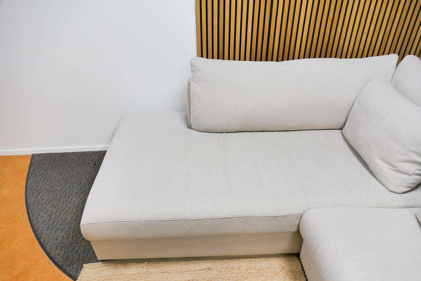Refurbished Moderne Lounge Hoekbank Beige