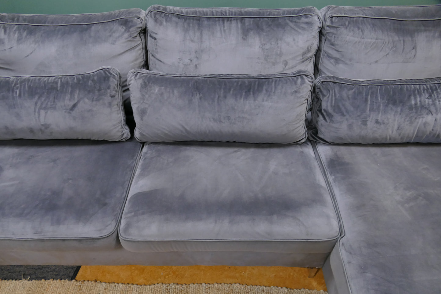 Refurbished U-bank Velvet Donkergrijs
