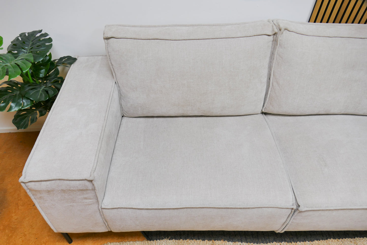 Refurbished Moderne Hoekbank Beige