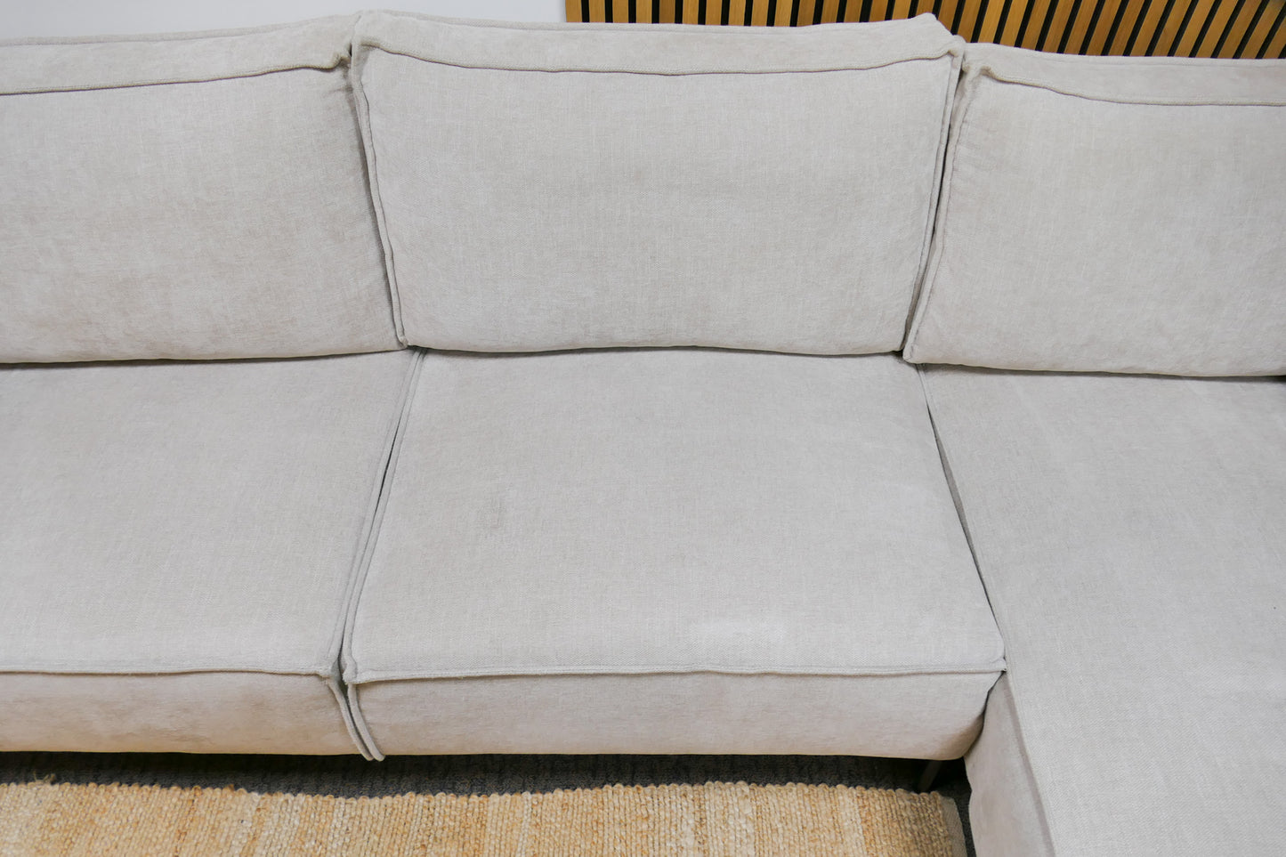 Refurbished Moderne Hoekbank Beige