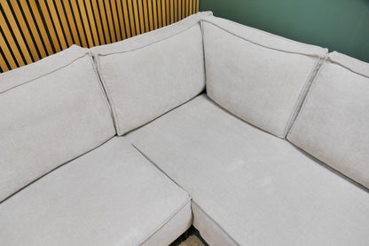 Refurbished Moderne Hoekbank Beige