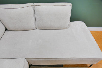 Refurbished Moderne Hoekbank Beige