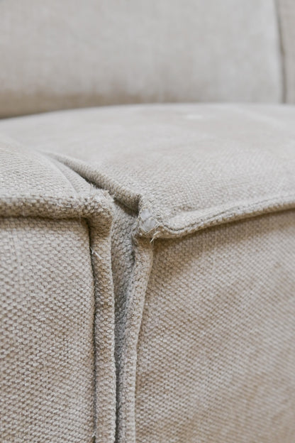 Refurbished Moderne Hoekbank Beige