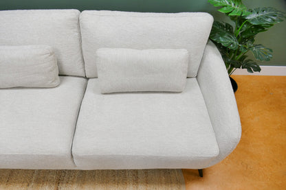 Refurbished Chaise Longue 24Seven Lucca Beige Bouclé