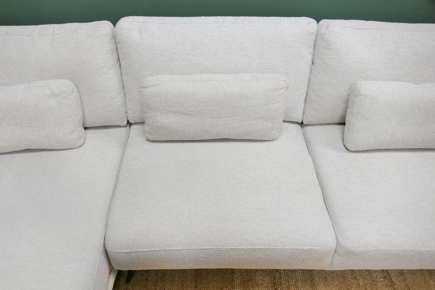 Refurbished Chaise Longue 24Seven Lucca Beige Bouclé