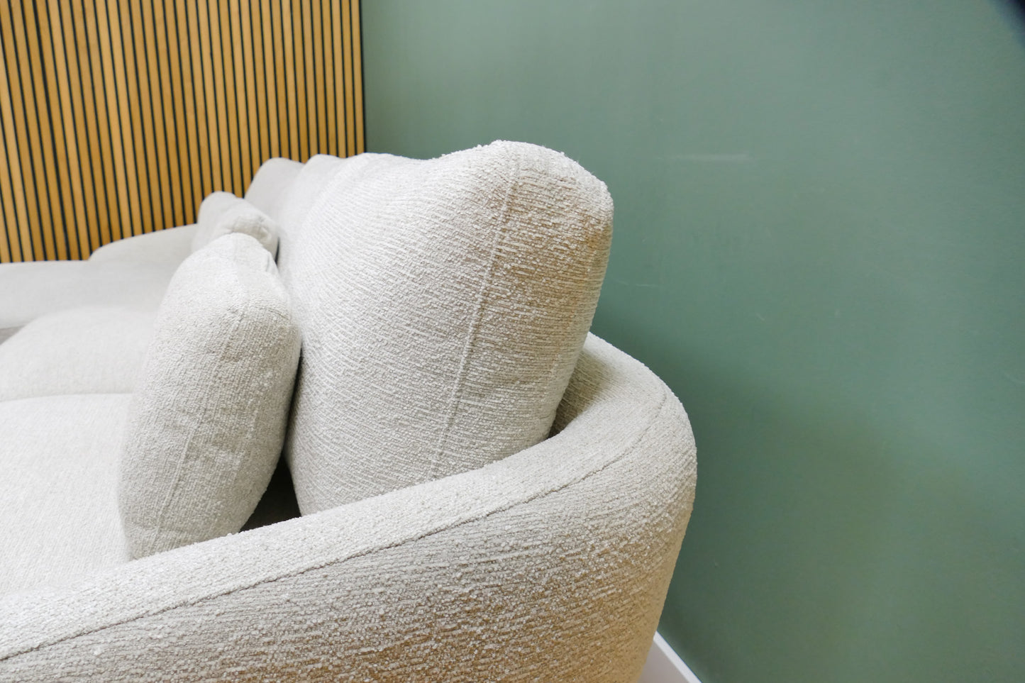 Refurbished Chaise Longue 24Seven Lucca Beige Bouclé