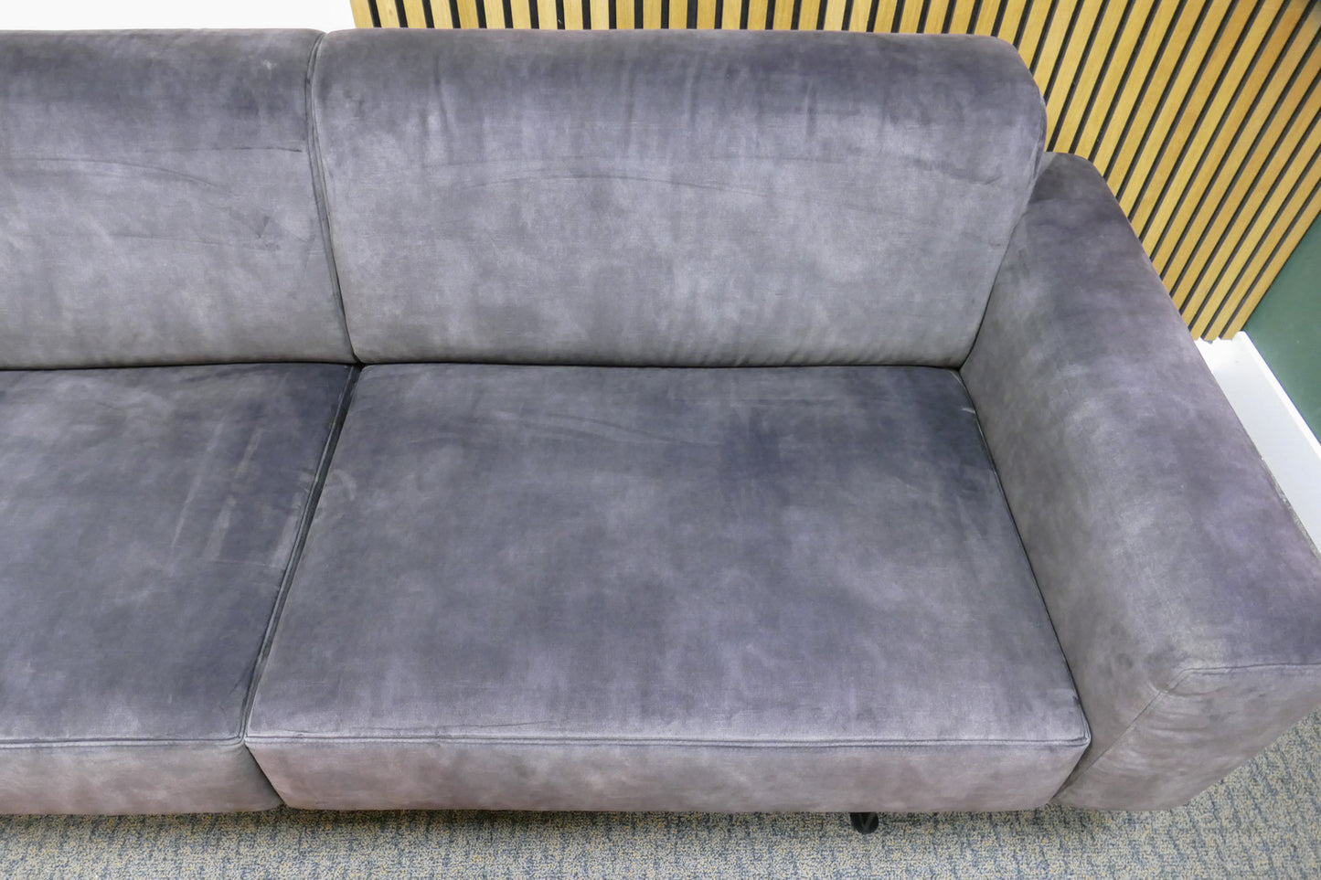 Refurbished 3-Zits Passe Partout Zico Velvet Donkergrijs