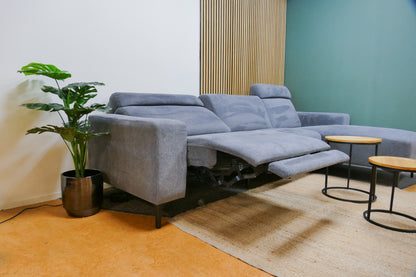 Refurbished Elektrische Hoekbank Pronto Donkergrijs