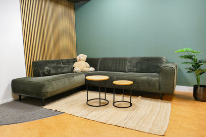 Refurbished Hoekbank BePurHome Velvet Groen