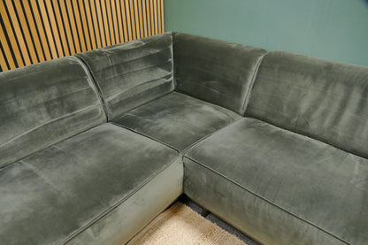 Refurbished Hoekbank BePurHome Velvet Groen