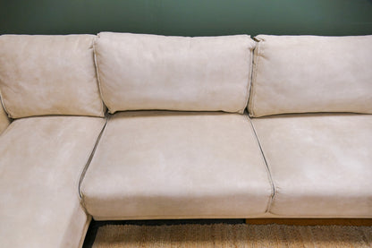 Refurbished U-Bank De Bommel Crème/Beige Microvezel